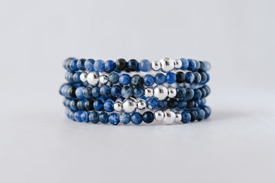 4mm Sodalite Luxe Bracelet