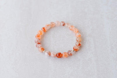 8mm Fire Quartz Bracelet