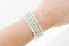 6mm Prehnite Faceted Bracelet