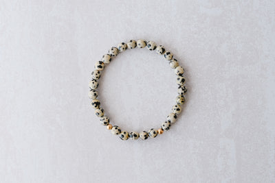 6mm Dalmatian Jasper Bracelet