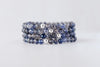 6mm Faceted Iolite Luxe Bracelet