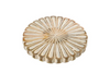 Round Dahlia Wooden Tray