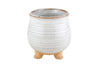 Small Porcelain Planter with Legs