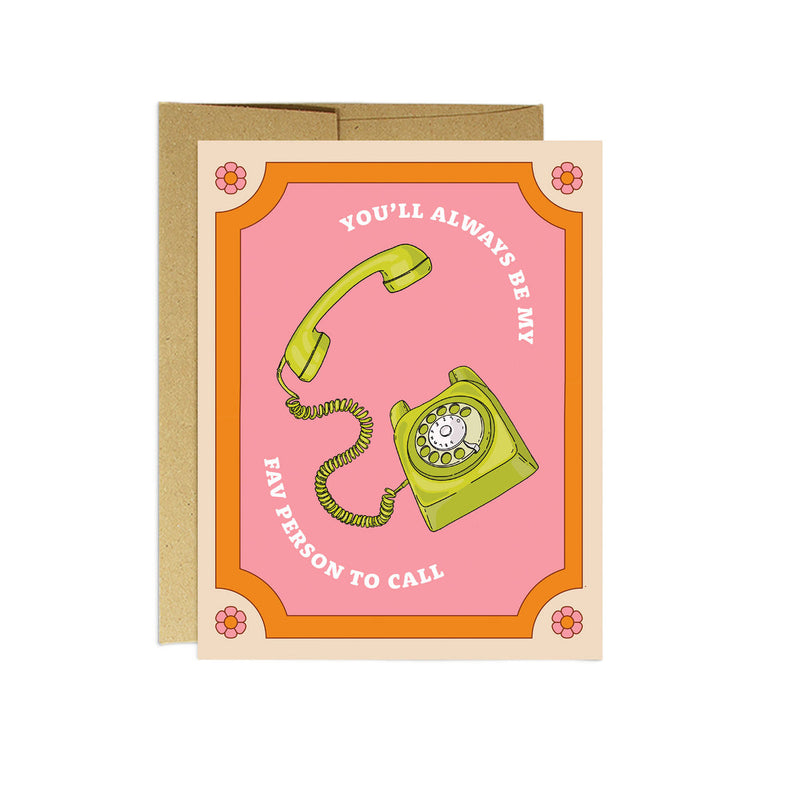 Mom Fav Person to Call Card