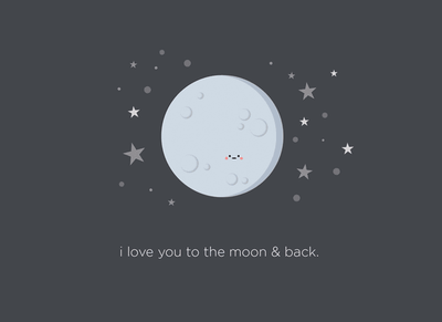 Love you to the moon and back Card - Catalyst & Co