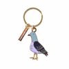 Pigeon Enamel Keychain