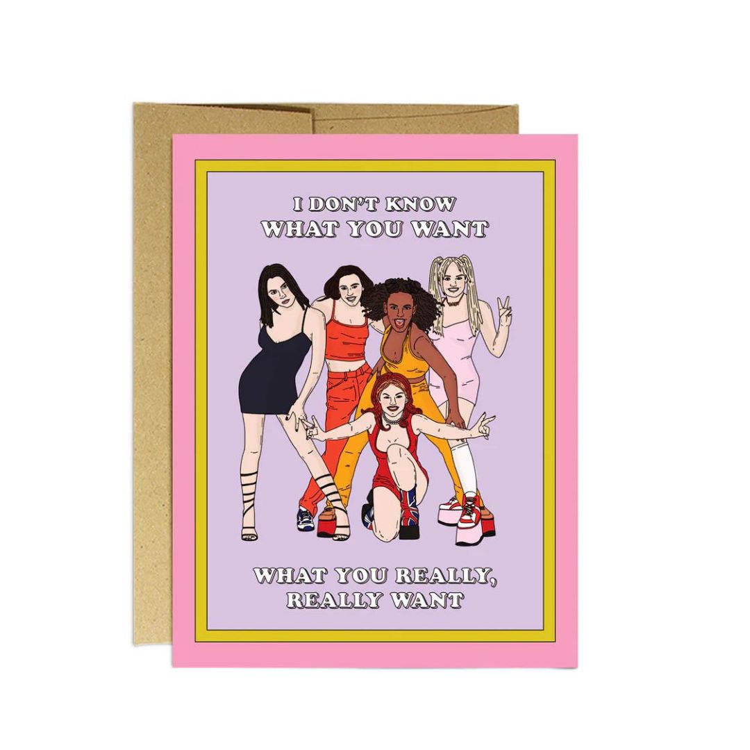 Spice 'What You Really Want Gift Card' Card