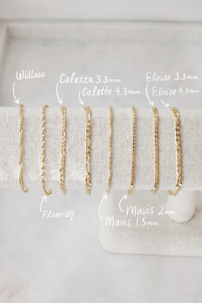 Gold Colette 3.3mm Chain Bracelet - Catalyst & Co