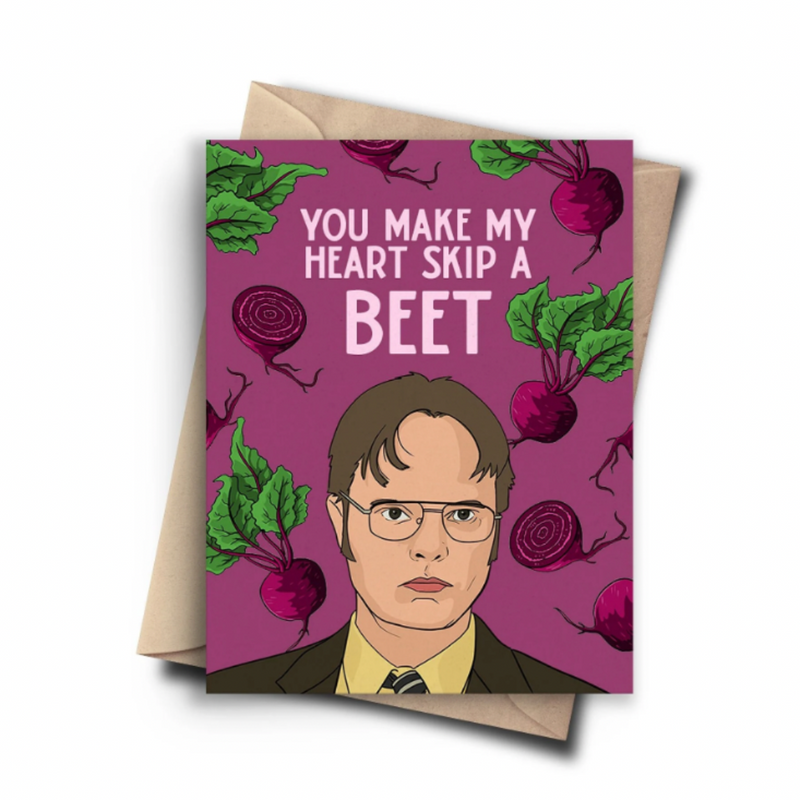 'You Make My Heart Skip A Beet' Card