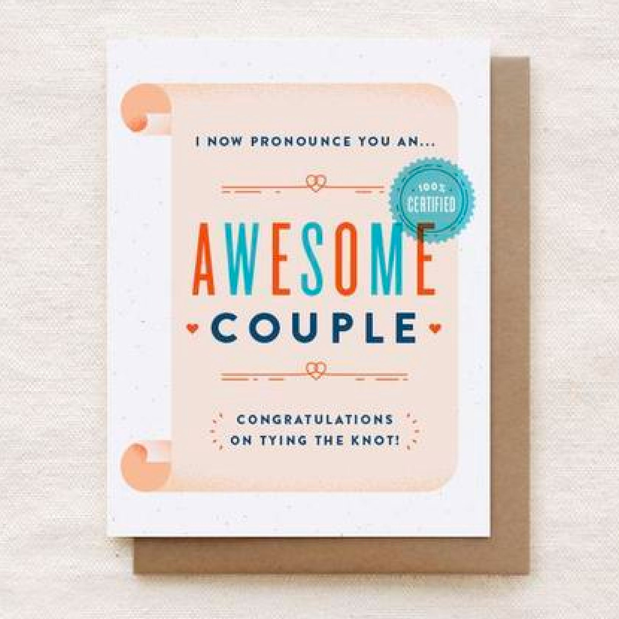 I Now Pronounce You An Awesome Couple Card