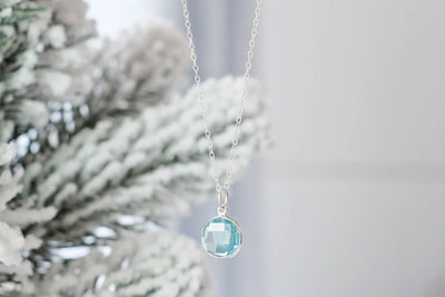 Blue Topaz Drop Necklace - Catalyst & Co