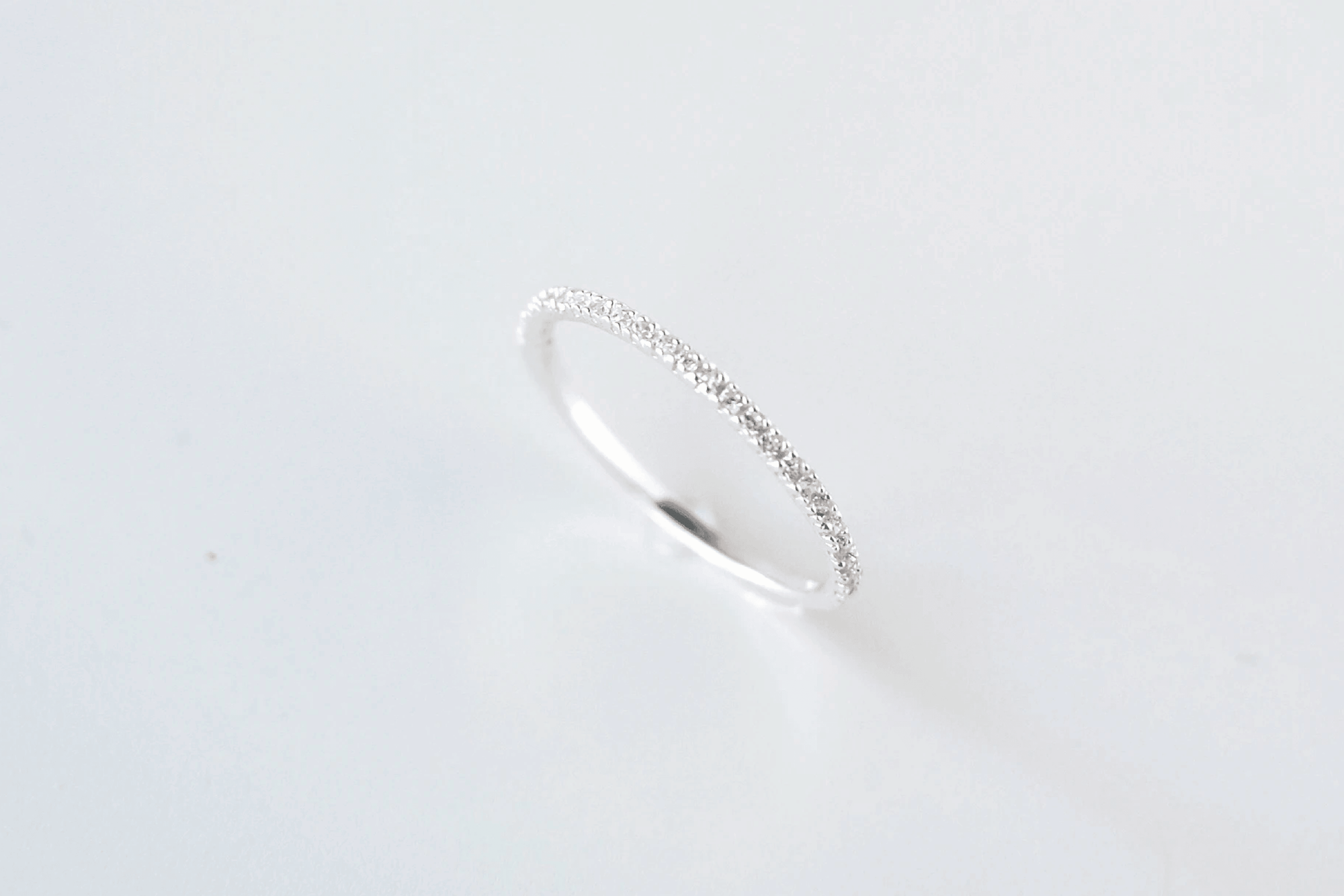 Silver Tiny Crystal Band - Catalyst & Co