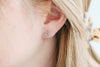 Crystal Dot Circle Earrings