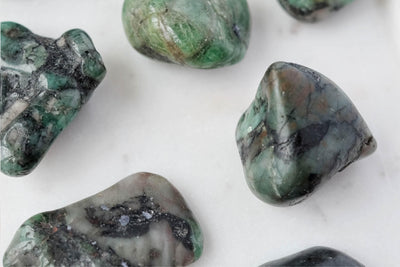 Emerald Tumbled Stone - Catalyst & Co