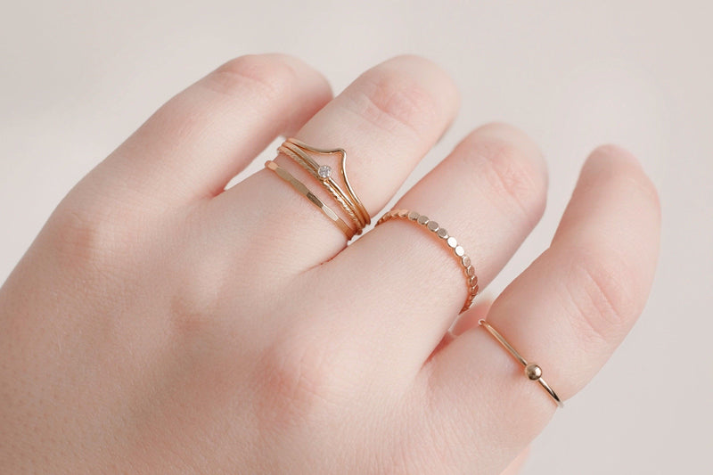 Gold Filled Flat Dot Ring - Catalyst & Co