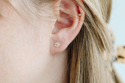 Daisy Yellow Cz Earrings
