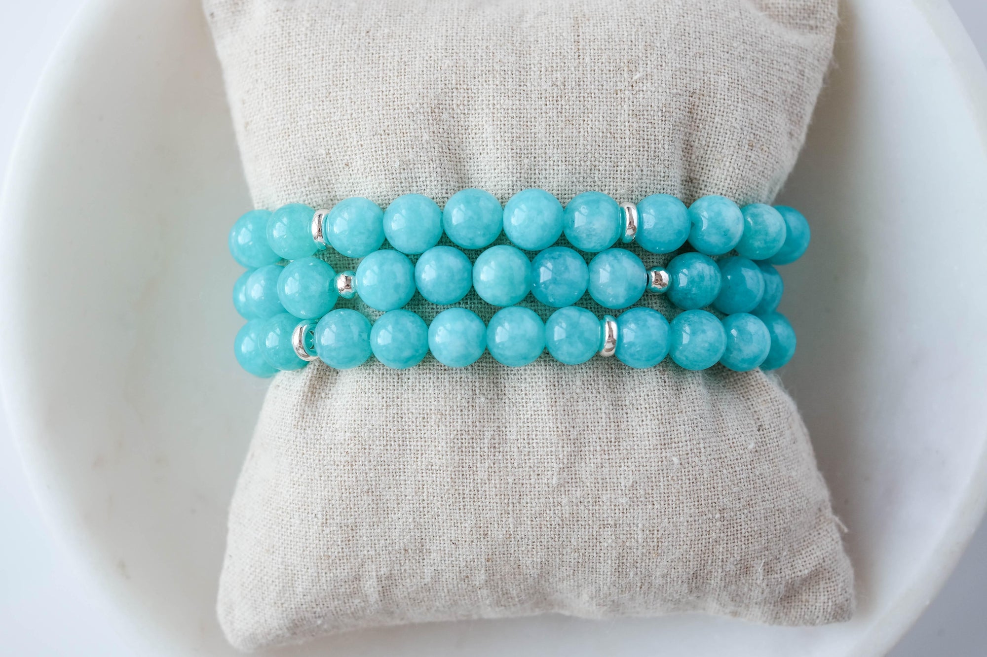 8mm Vibrant Teal Agate Bracelet - Catalyst & Co