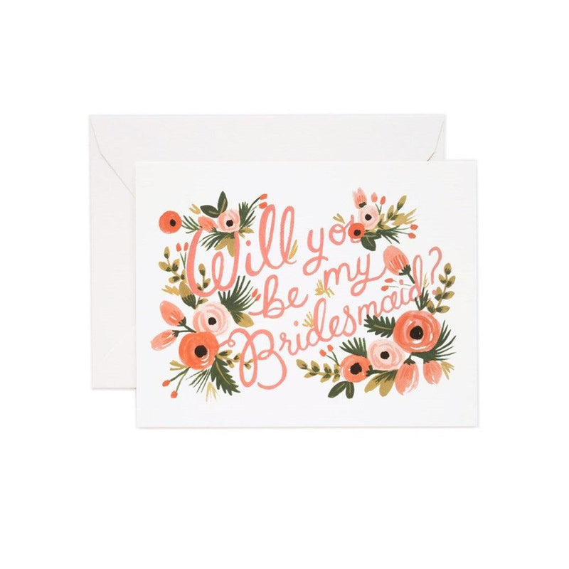 Will You Be My Bridesmaid Floral Card - Catalyst & Co