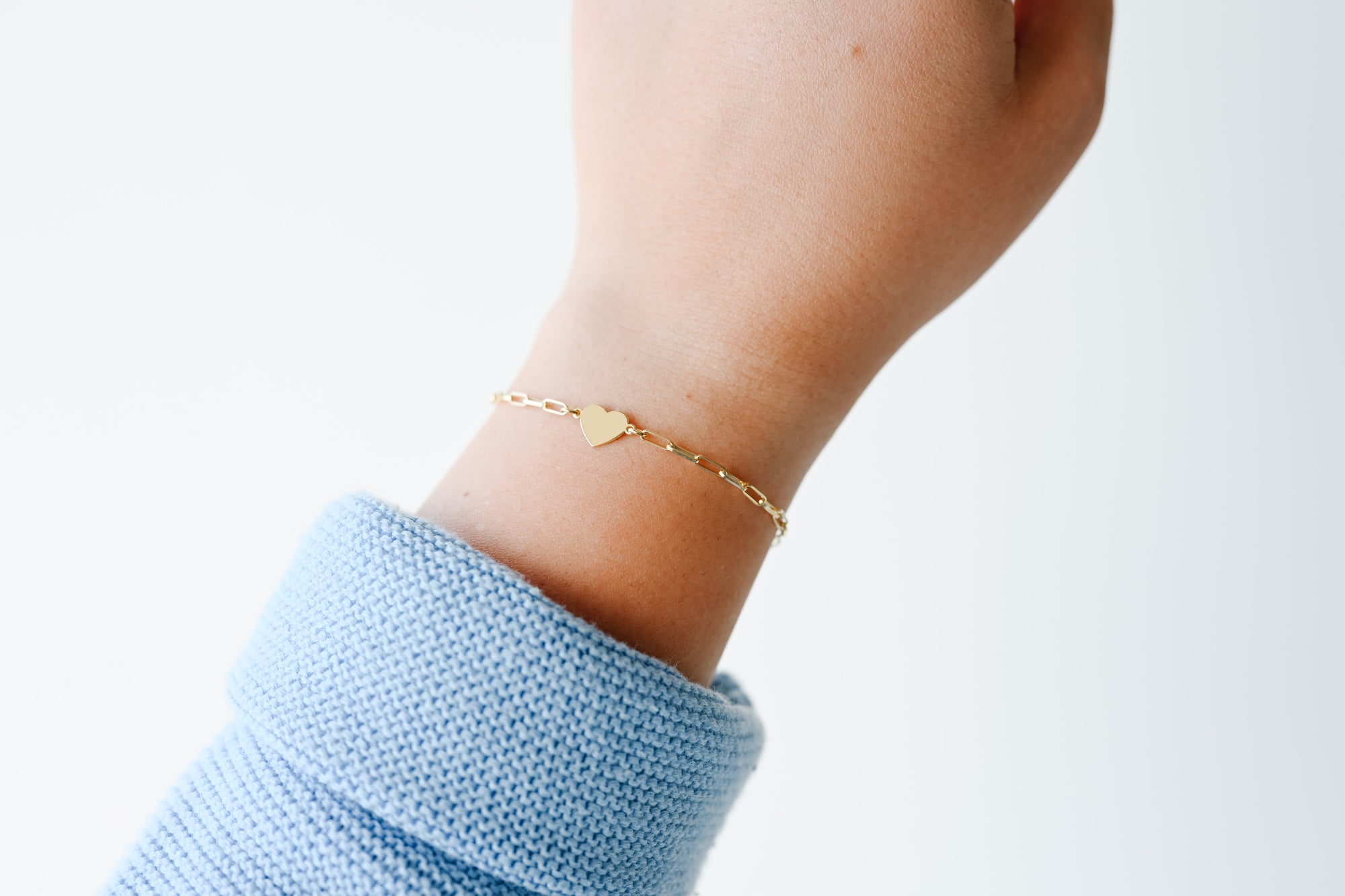 Gold Heart Connection Bracelet