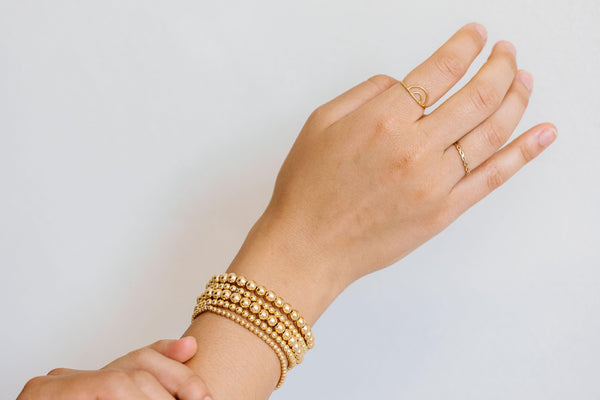 3mm Gold Filled Ball Bracelet