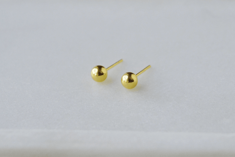 Gold Ball Earrings - Catalyst & Co