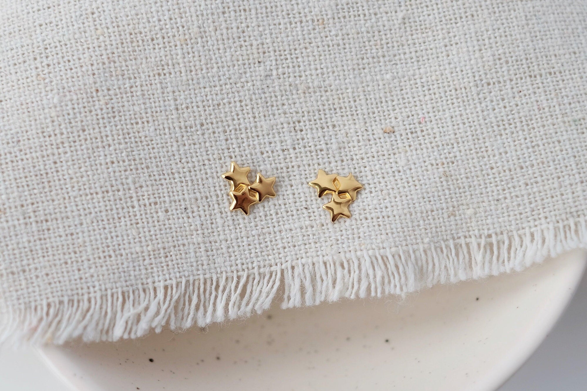 Gold Sparkle Star Earrings - Catalyst & Co
