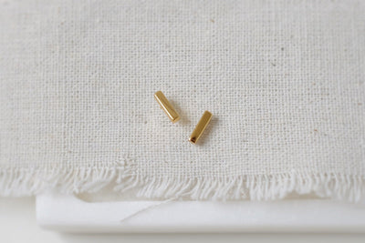 Gold Block Bar Earrings - Catalyst & Co