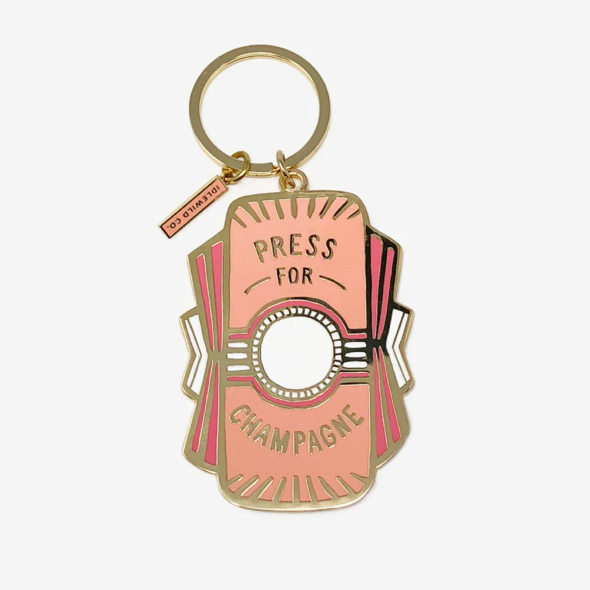 Press For Champagne Keychain