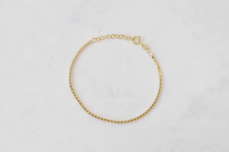 Gold Mavis 2mm Chain Bracelet - Catalyst & Co