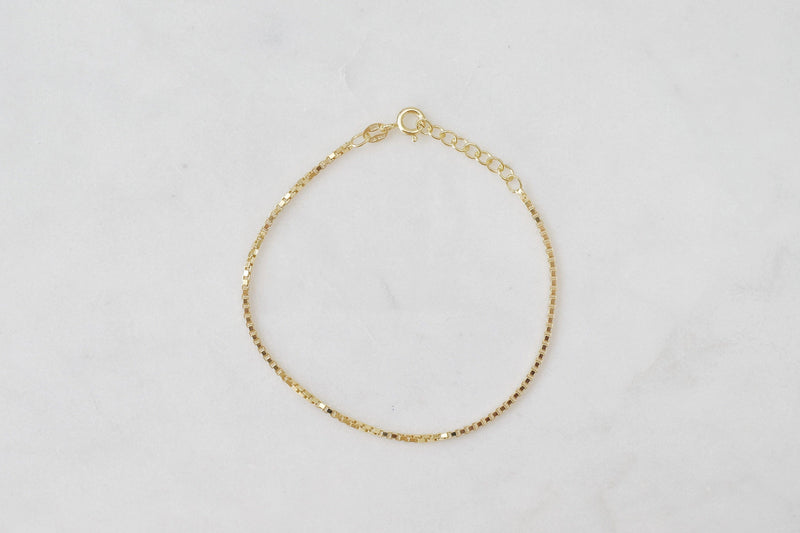 Gold Mavis 1.5mm Chain Bracelet - Catalyst & Co