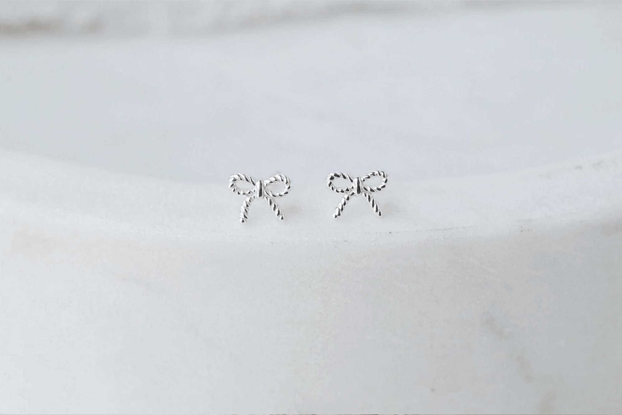 Silver Bow Earrings - Catalyst & Co