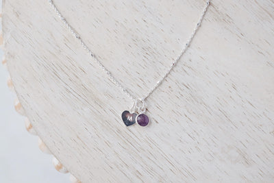 Customizable Stamped Tiny Heart Charm - Catalyst & Co