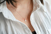 White Opal Tear Necklace