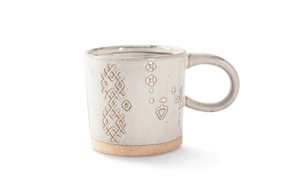 White Artisan Stoneware Mug