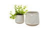 Large White Love Pot